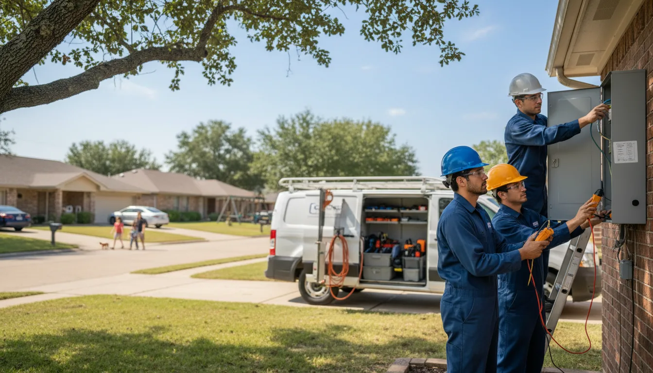 Certified electrician providing emergency electrical services in Childress, TX
